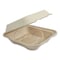 World Centric Fiber Hinged Containers, 9.2 x 9.1 x 3.2, Natural, Paper, 300PK TO-SC-U9-LFP - alternate 1